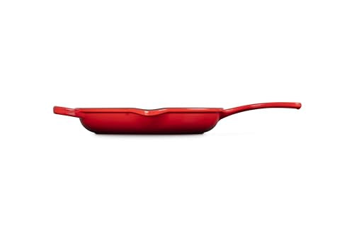 Le Creuset Enameled Cast Iron Signature Iron Handle Skillet, 9", Cerise