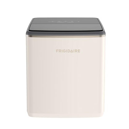 Frigidaire, Countertop Ice Maker, 26 lbs per Day – Fast Bullet Ice Making Machine with Touch Display, 9 Pieces in 7–15 Minutes, Portable Ice Machine for Home Kitchen, Office & RV, Vanilla