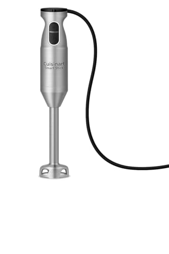 Cuisinart Smart Stick Two-Speed Corded Hand Blender, Powerful Immersion Blender with 300-Watt Motor Blends Shakes, Smoothies, Puree, Baby Food, Soups & Sauces, CSB-175SVP1, Silver