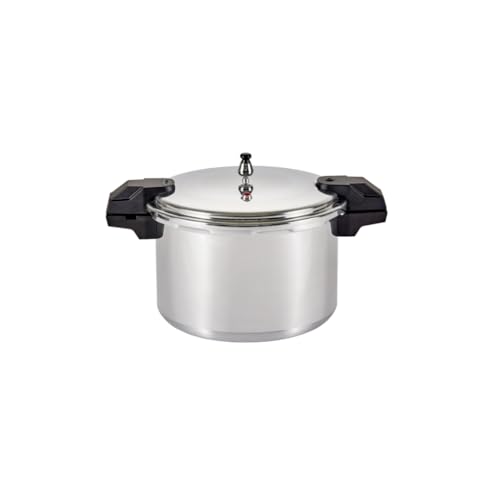 Mirro 7114000228 92116 Polished Aluminum 5 / 10 / 15-PSI Pressure Cooker / Canner Cookware, 16-Quart, Silver