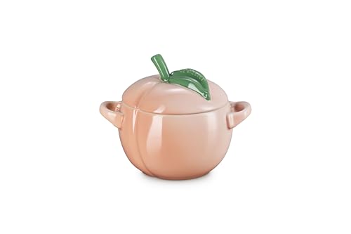 Le Creuset Stoneware Peach Mini Cocotte, 19 oz., Peche