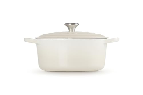 Le Creuset Enameled Cast Iron Signature Round Dutch Oven, 5.5 qt., Meringue