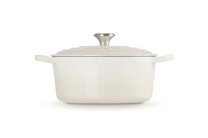 Le Creuset Enameled Cast Iron Signature Round Dutch Oven, 5.5 qt., Meringue
