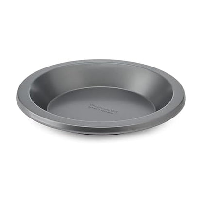 KitchenAid Nonstick Aluminized Steel Pie Plate, Dishwasher Safe, Contour Silver, 9 Inch