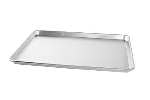 Nordic Ware Naturals Extra Large, 21 x 15 inch Baking Set - USA Made Aluminum Commercial Quality Pan for Baking or Roasting, Encapsulated Galvanized Steel Rim Prevents Warping, 2pk Big Sheet