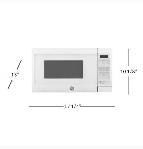 GE Countertop Microwave Oven, 700 Watt, 0.7 Cu. Ft., White, GCST07N1WWW