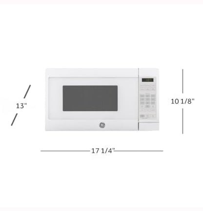 GE Countertop Microwave Oven, 700 Watt, 0.7 Cu. Ft., White, GCST07N1WWW