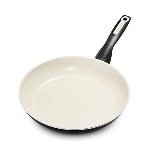 GreenPan Rio Healthy Ceramic Nonstick 10" Frying Pan Skillet, PFAS-Free, Dishwasher Safe, Black