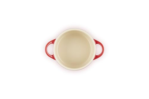 Le Creuset Stoneware Mini Round Cocotte, 8 oz., Cerise