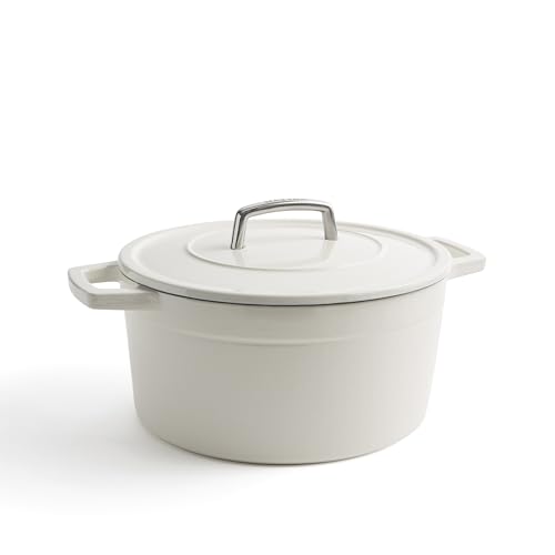 Martha by Martha Stewart 7 QT European Enameled Cast Iron Dutch Oven w/Lid - Crescent Moon