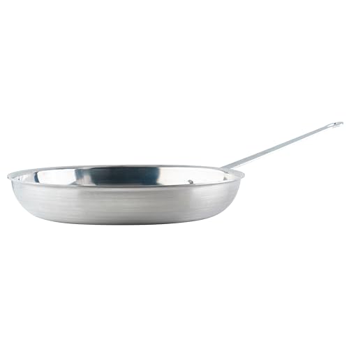 Winco Commercial-Grade Aluminium Fry Pan/Skillet, Mirror Finish, 14"