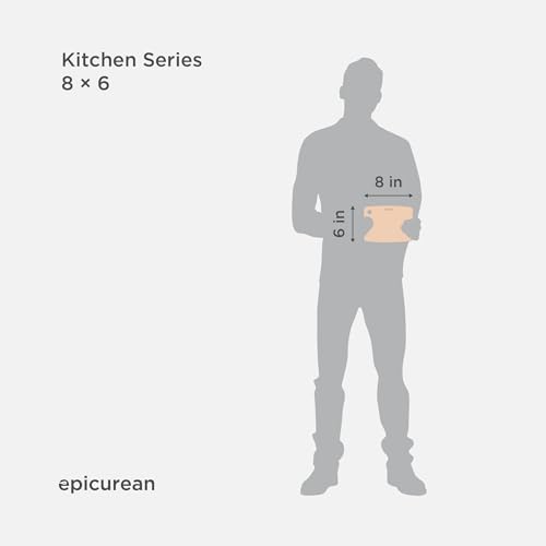 Epicurean Kitchen Series Cutting Board, 8-Inch × 6-Inch, Natural