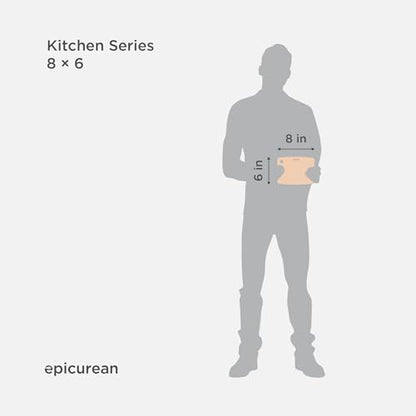 Epicurean Kitchen Series Cutting Board, 8-Inch × 6-Inch, Natural