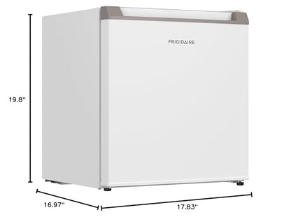 Frigidaire 1.6 cu ft Compact Mini Fridge, Perfect for Home or Office, Contemporary Series, White