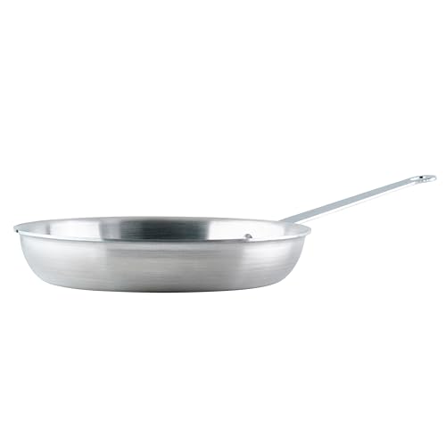 Winco Commercial-Grade Aluminium Fry Pan/Skillet, Satin Finish, 10"