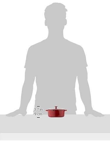 Cuisinart Chef's Classic Enameled Cast Iron Round Covered Casserole (Cardinal Red, 7- Quart)