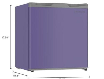 Frigidaire EFR115-PURPLE 1.6 Cu Ft Compact Fridge for Office, Dorm Room, Mancave or RV, Purple