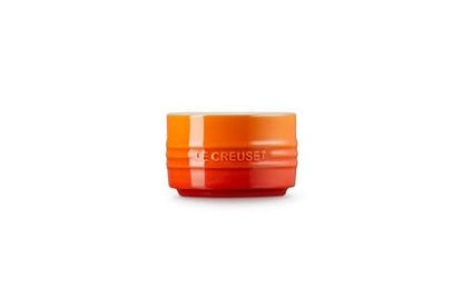 Le Creuset Stoneware Round Straight Wall Ramekin, 6.75oz., Flame