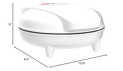 Courant Mini Donut Maker Machine for Holiday, Kid-Friendly, Breakfast or Snack, Desserts & More with Non-stick Surface, Makes 7 Doughnuts, White