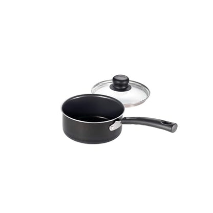 Tramontina Primaware 15-Piece Non Stick Cookware Set with Lids and Utensils, Aluminum Nonstick Pots and Pans Kitchen Set (Storm)