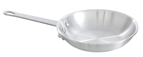Central Exclusive Keystone 31H-017 Aluminum Fry Pan, 14" Diam., Natural Finish