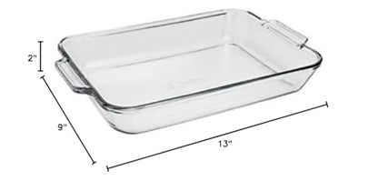 Anchor Hocking 81935OBL11 Oven Basics Bake Dish, 3 quart, Clear