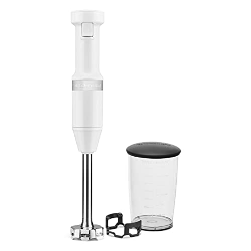 KitchenAid Variable Speed Corded Hand Blender, KHBV53, White