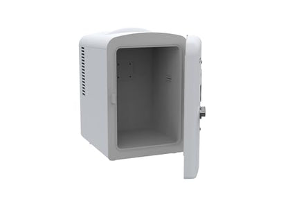 Frigidaire EFMIS171 Retro Mini Portable Personal Fridge - Ideal for Home, Office or Dorm - Includes Carrying Handle, AC/DC Wall/Car Charger (White)