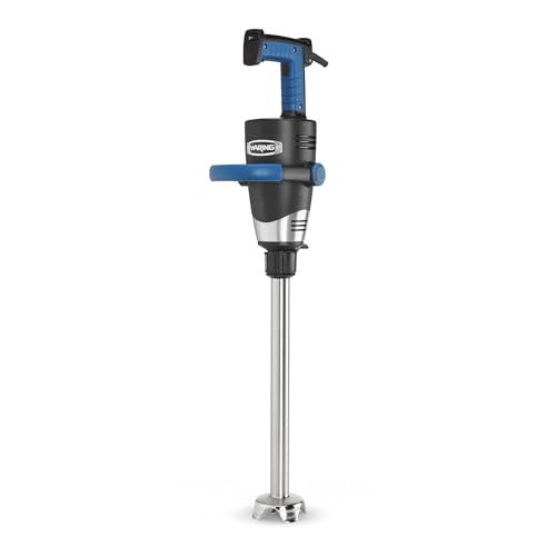 Waring Commercial EvolutionX Immersion Blender, 1.5 Horsepower Motor, 18" Stainless Steel Shaft, Variable Speed, 35-Gallon Capacity, for Professional Hand Blender for Kitchens & Catering, WSB650X
