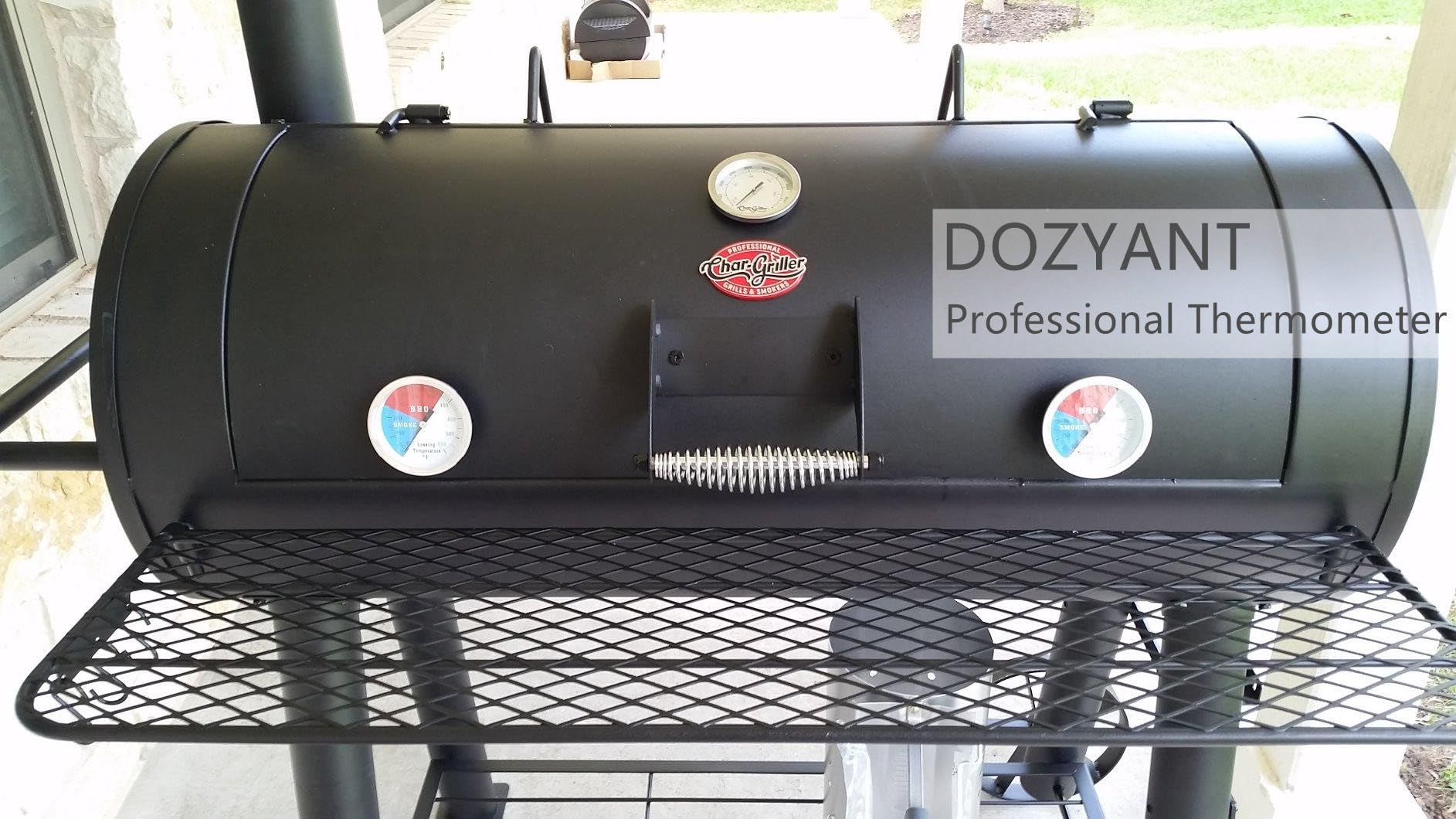 3 inch BBQ Thermometer Gauge 2 Pcs Charcoal Grill Pit Smoker Temp Gauge Grill Thermometer Replacement for Oklahoma Joe's Smokers, and Smoker Wood Charcoal Pit, Large Face Grill Temp Thermometer - CookCave