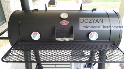 3 inch BBQ Thermometer Gauge 2 Pcs Charcoal Grill Pit Smoker Temp Gauge Grill Thermometer Replacement for Oklahoma Joe's Smokers, and Smoker Wood Charcoal Pit, Large Face Grill Temp Thermometer - CookCave