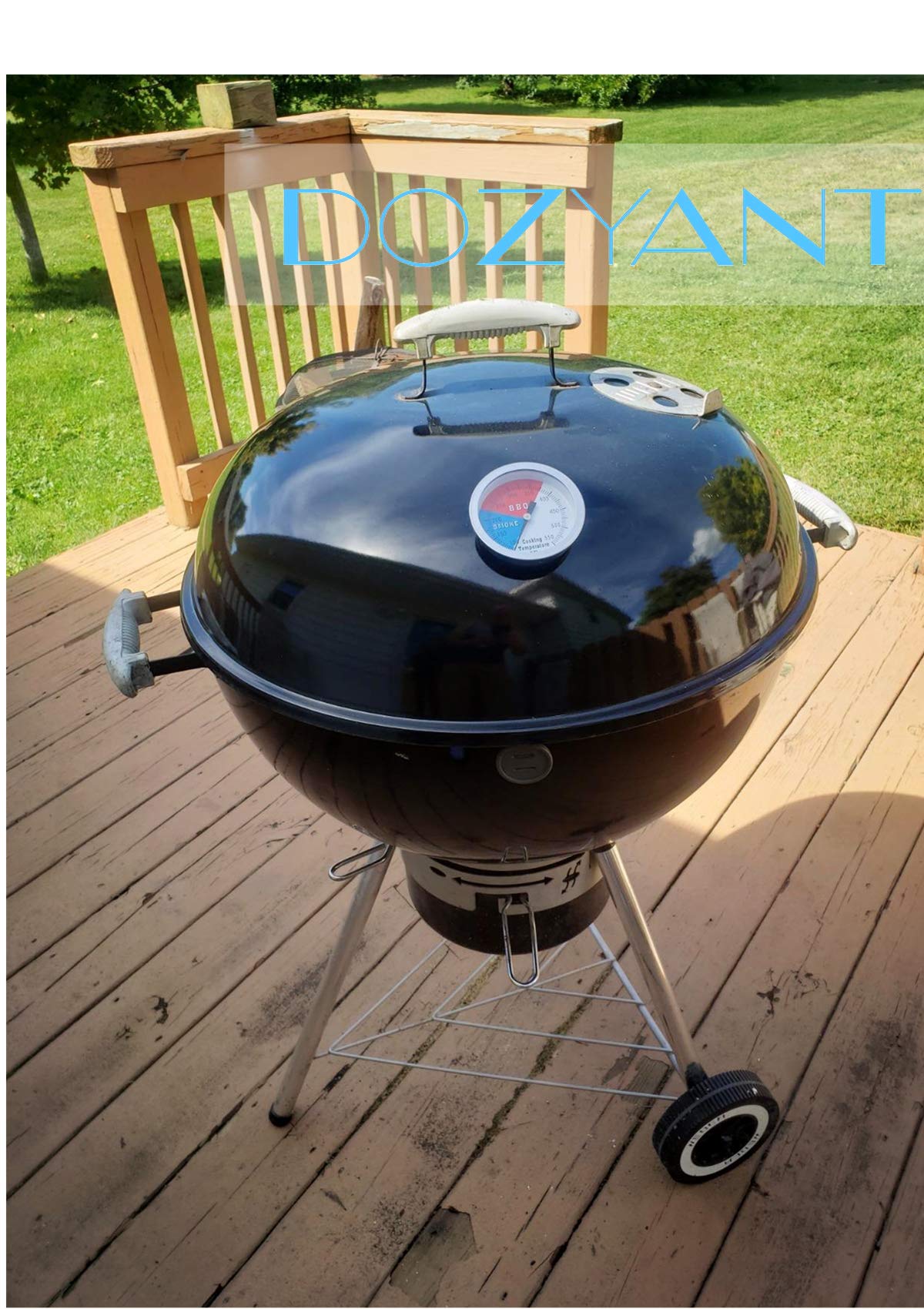 3 inch BBQ Thermometer Gauge 2 Pcs Charcoal Grill Pit Smoker Temp Gauge Grill Thermometer Replacement for Oklahoma Joe's Smokers, and Smoker Wood Charcoal Pit, Large Face Grill Temp Thermometer - CookCave