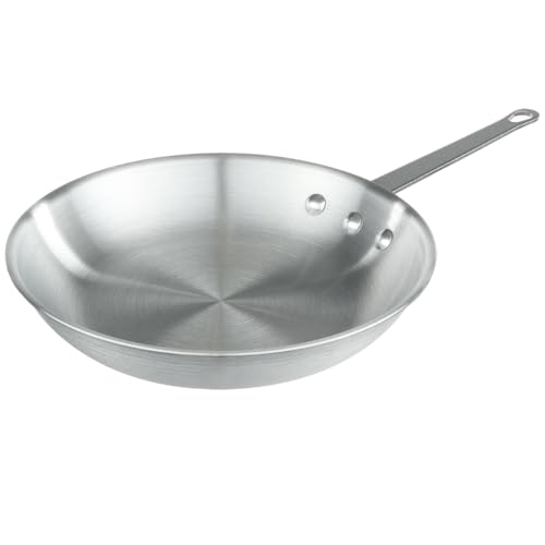 Chef Approved 7" Fry Pan | Fry Sauté Steak Pan Skillet with Firm Grip Rivet Handle for Kitchen Restaurant Diner Buffet | Gas Oven Ceramic Cooktop Compatible | Hand Wash Only, Aluminum, Natural Finish