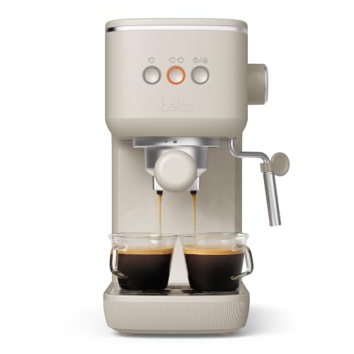 bella JOLT 20-bar Slim Espresso Maker, Oatmilk