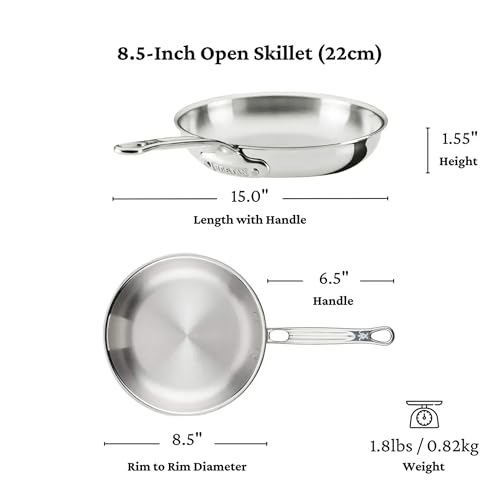 Hestan ProBond Luxe 5-Piece Professional Clad Stainless Steel Cookware Set