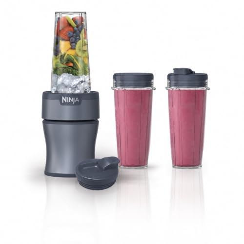 Ninja Nutri-Plus Personal Blender, 900PW, (3) 20oz Cups, Blue, BN301BLBRN
