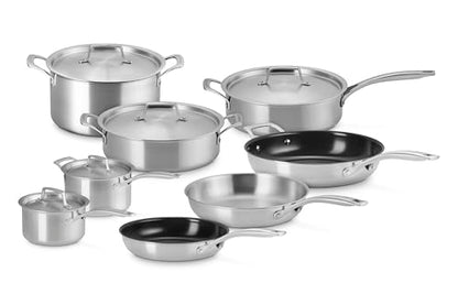 Le Creuset Essential Stainless Steel 13 Piece Cookware Set