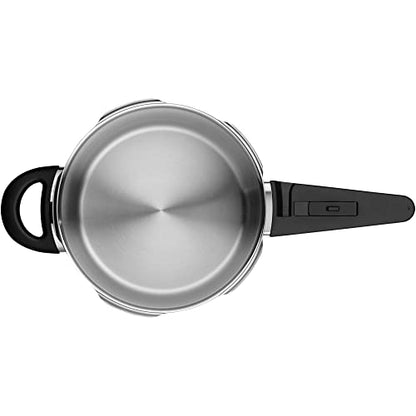 WMF Perfect Pressure Cooker Induction 4.5 L, Pressure Cooker, Large Cooking Signal, 2 Cooking Levels, Removable Lid Handle, Cromargan Stainless Steel