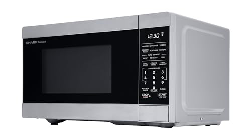 SHARP Countertop Microwave Oven with Removable 10.6" Carousel Turntable, 900 Watt, 0.9 Cubic Feet, Stainless Steel