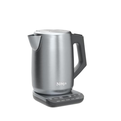 Ninja KT200 Precision Temperature Electric Kettle, 1500 watts, BPA Free, Stainless, 7-Cup Capacity, Hold Temp Setting, Silver