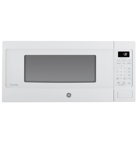 GE Profile PCHK11S1WWW 1.1 Cu Ft Countertop Microwave, 800W, Sensor Cooking, Scan-to-Cook, Wi-Fi Enable, Built-In Capable, White