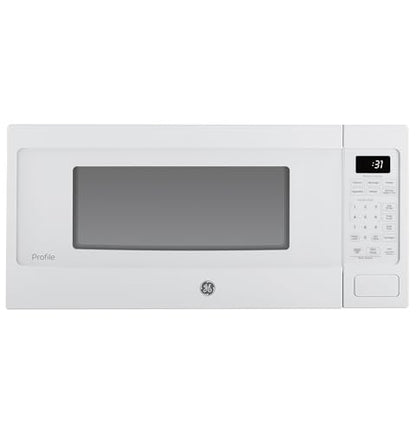 GE Profile PCHK11S1WWW 1.1 Cu Ft Countertop Microwave, 800W, Sensor Cooking, Scan-to-Cook, Wi-Fi Enable, Built-In Capable, White