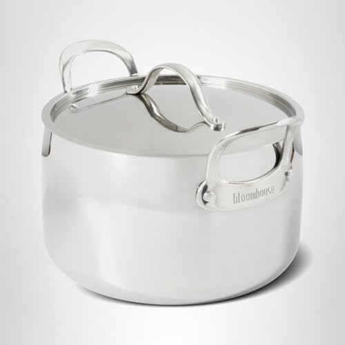 Bloomhouse - Two Time Oprah's Favorite Things Winner - 8 Quart Tri-Ply Stainless Steel Stock Pot with Lid – Dutch Oven, Oven Safe, Dishwasher Safe