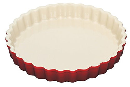 Le Creuset Stoneware Tart Dish, 1.5 qt. (9"), Cerise