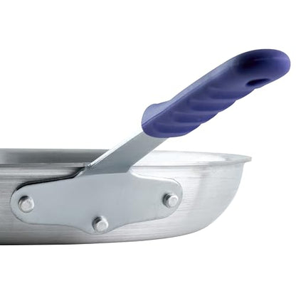 Winco Commercial-Grade Aluminium Fry Pan/Skillet, Natural Finish with Cool Touch Handle, 14"