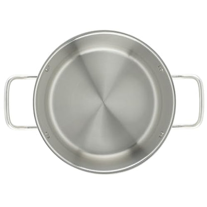 Winco Heavy-Duty Stainless Steel Stock Pot with Cover, 8 Quart
