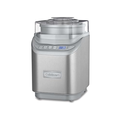 Cuisinart Ice Cream Maker Machine w/Countdown Timer, 2 qt, ICE-70P1