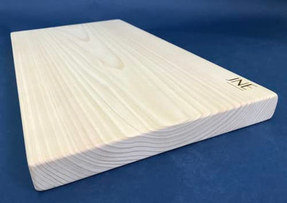 Hinoki Cypress Reversible Wood Cutting Board, 17.3" x 9.5" x1", Chopping Board, Butcher Board, Serving Board, Solid Single Piece, No Joint, No Glue | Holiday Gift