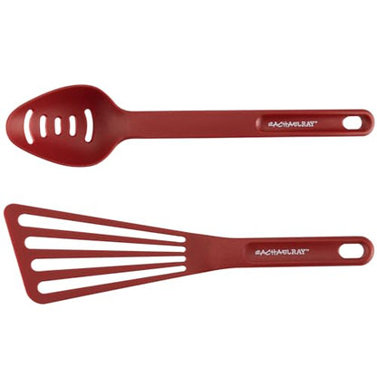 Rachael Ray Cucina Nonstick Cookware Pots and Pans Set, 12 Piece, Cranberry Red