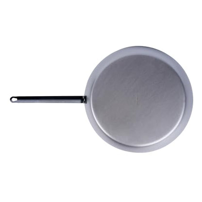 Restaurantware Met Lux 16 Inch Fry Pan, 1 No-Stick Frying Pan - Induction-Ready, Triple-Riveted, Silver Carbon Steel Cooking Skillet, Durable, For Searing, Sauteing, And Browning Food